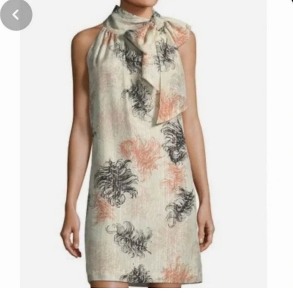 Trina Turk Mini Dress - Cream and Black Floral